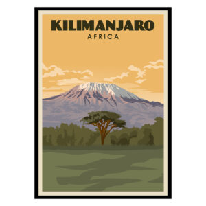 Kilimanjaro Mountain Africa Tanzania Poster