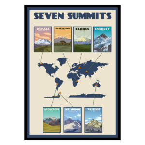 Seven Summits Mountain Poster