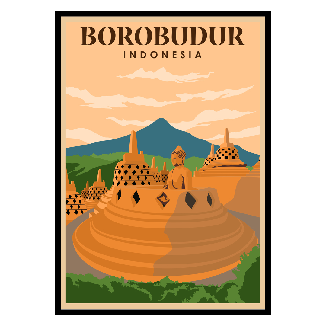 Posters Borobudur Poster at Buy Art | & Prints