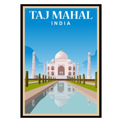 Taj Mahal India Poster