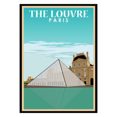 The Louvre Paris Poster