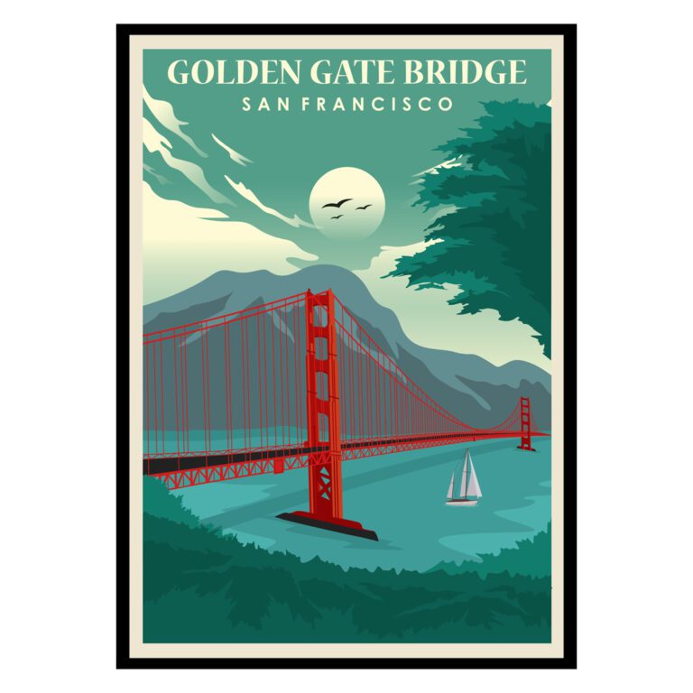 Golden Gate Bridge San Francisco USA Poster | Buy Posters & Art Prints ...