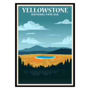 Yellowstone National Park USA Poster
