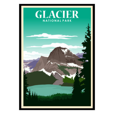 Glacier National Park USA Poster