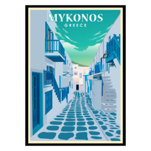 Mykonos Cyclades Greece Poster