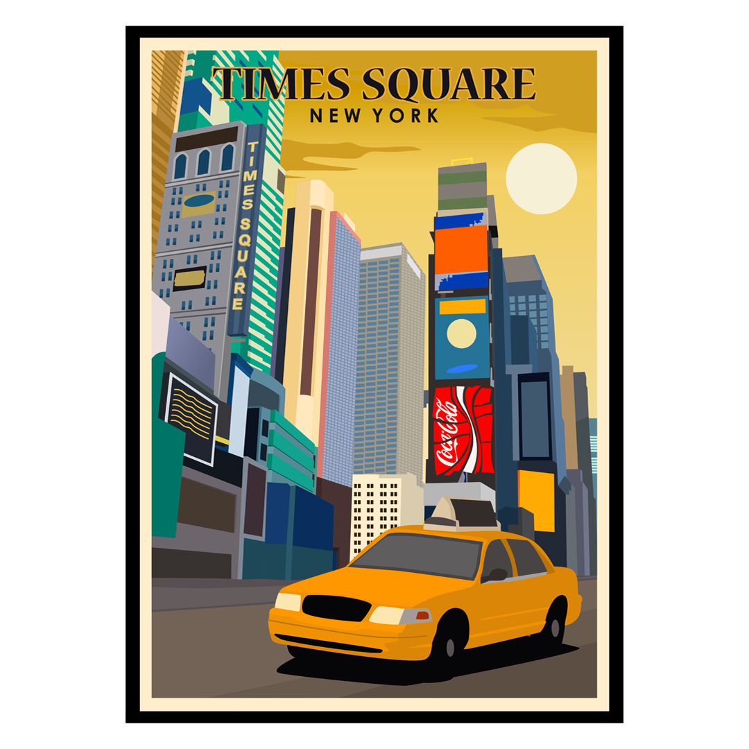 New York - Times Square Panoramic Poster, Affiche | All poster chez  Europosters