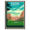 Zion National Park USA Poster