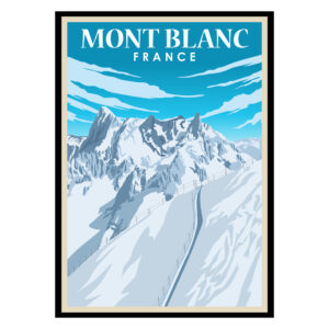 Mont Blanc Mountain France Poster
