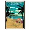 Saint Martin Beach French West Indies Poster