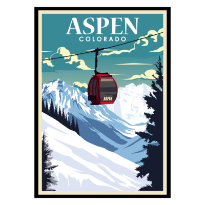 Aspen Mountain Colorado USA Poster