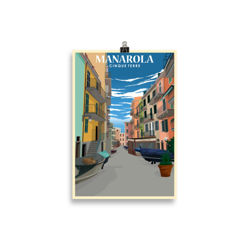 Manarola Village 21x30cm Poster