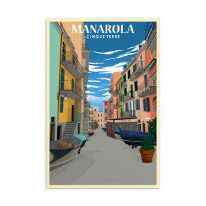Manarola Village Postcard