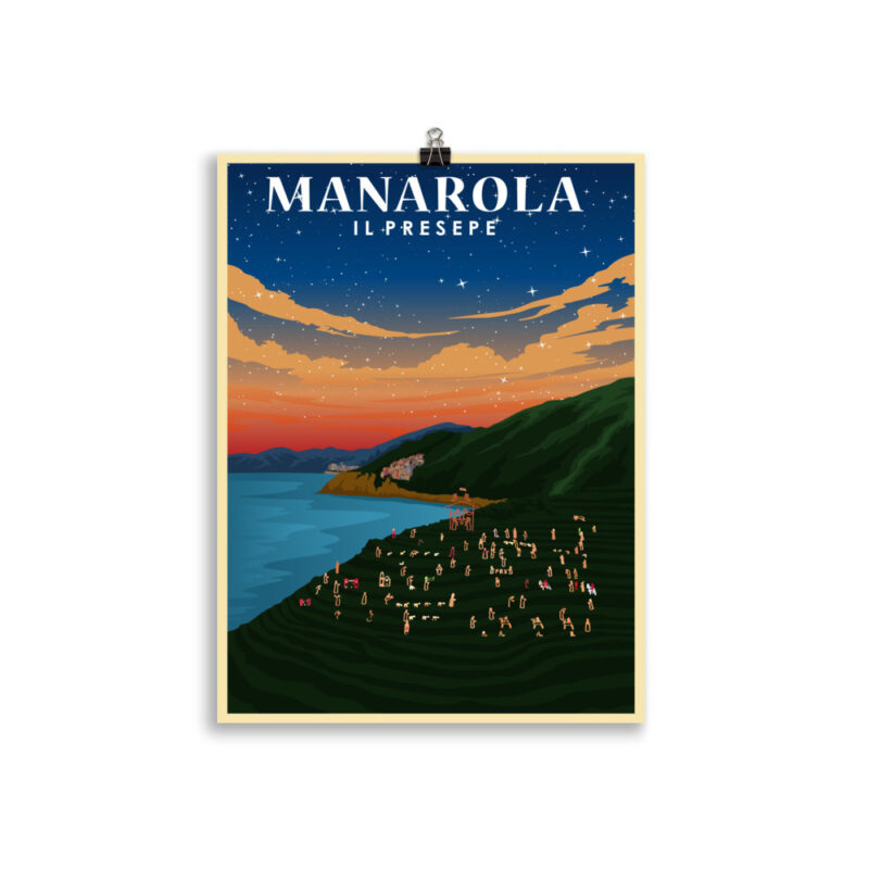 Manarola Il Presepe 30x40cm Poster