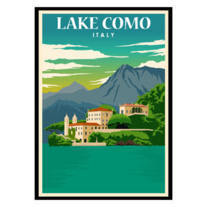 Lake Como Lombardy Italy Poster