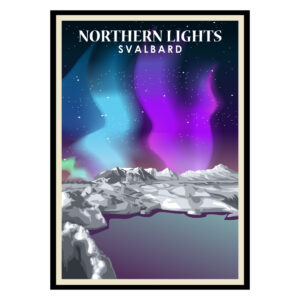 Northern Lights Svalbard Poster
