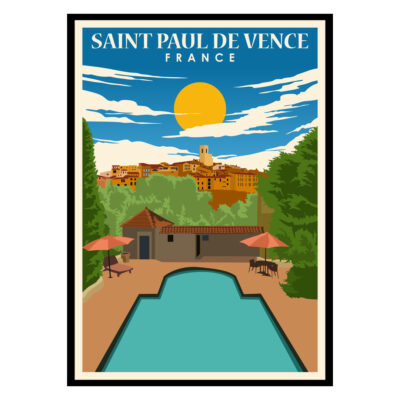 Saint Paul de Vence France Poster