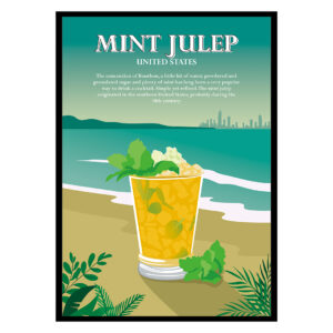 Mint Julep Cocktail Poster