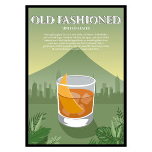 Old Fashioned Cocktail Poster