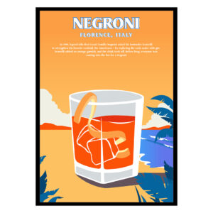 Negroni Cocktail Poster