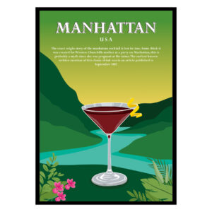 Manhattan Cocktail Poster