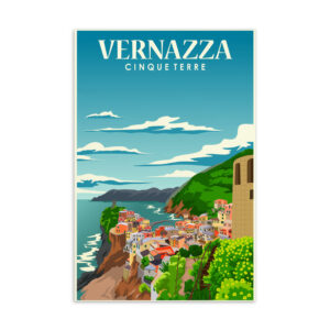 Vernazza Mountain Postcard