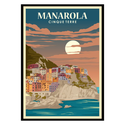 Poster Art Posters Cinque Terre Italy Buy | Prints & 5 Lands at