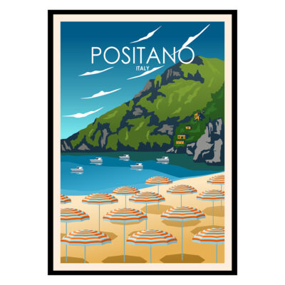 Positano Amalfi Coast Campania Italy Poster