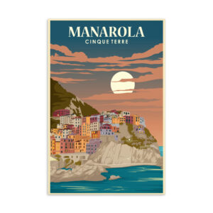 Manarola by Night Postcard