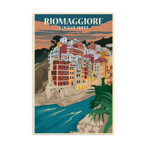 Riomaggiore by Night Postcard
