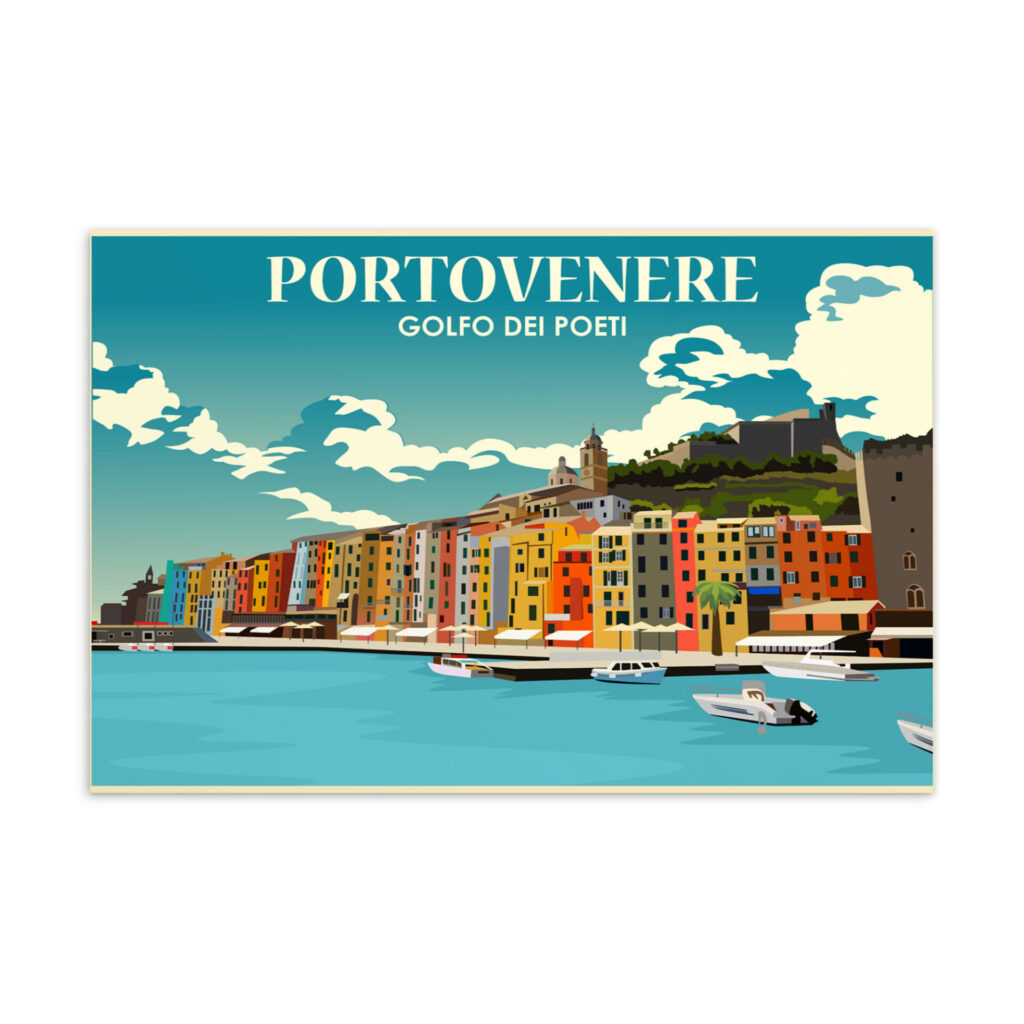 Portovenere Houses Postcard Buy Posters Art Prints At Posternature