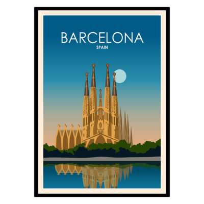 Barcelona Catalonia Spain Poster