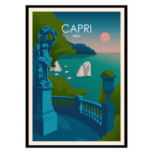 Capri Amalfi Coast Italy Poster