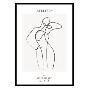 One Line Art No 02 Poster