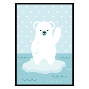 Polar Bear Animal Kids Poster