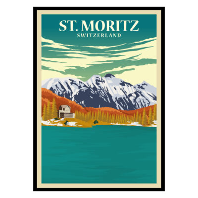 St Moritz Switzerland Poster