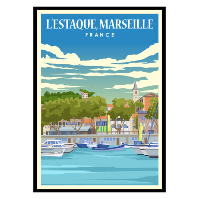 L’Estaque Marseille France Poster