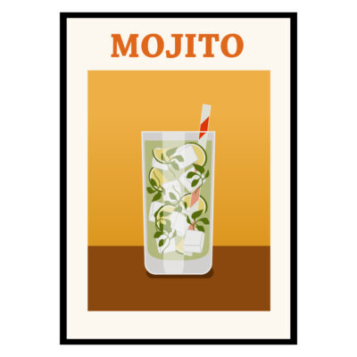 Mojito Cocktail Cuba Poster