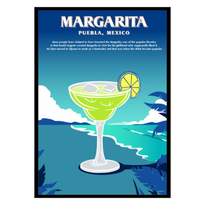 Margarita Mexico Cocktail Poster