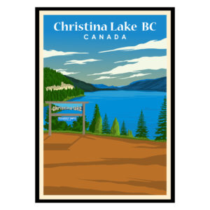 Christina Lake BC Canada Poster