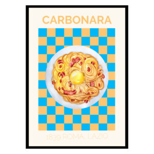 Pasta Carbonara Italy Poster
