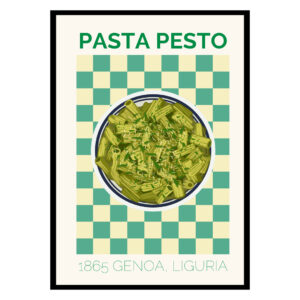 Pasta Pesto Italy Poster