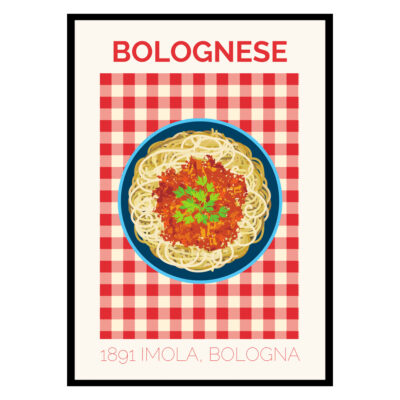 Pasta Bolognese Italy Poster