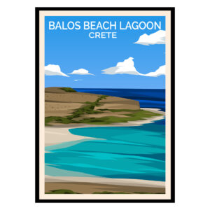 Balos Beach Lagoon Crete Greece Poster