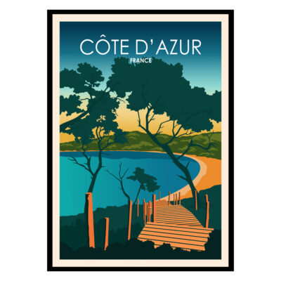 Côte d'Azur, France Poster