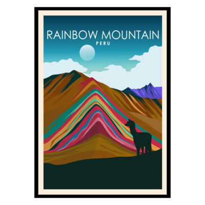 Rainbow Mountain Peru Poster