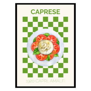 Caprese Sallad Capri Amalfi Food Poster