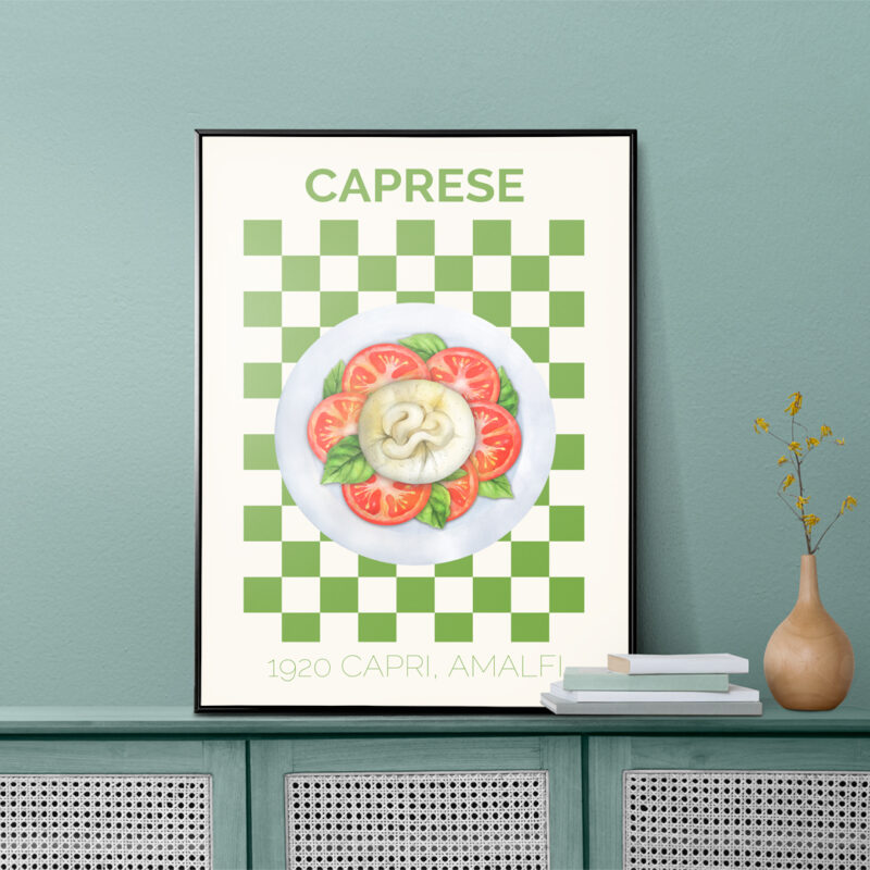Caprese Sallad Capri Amalfi Food Poster - Image 2