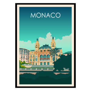 Monaco Monte Carlo Poster