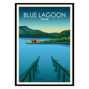 Blue Lagoon Iceland Poster