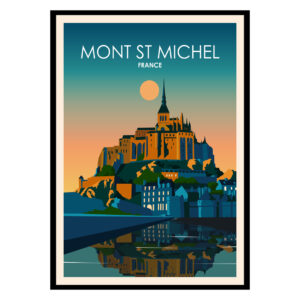 Mont St Michel France Poster